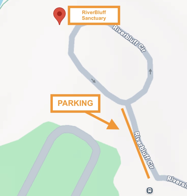 Map to RiverBluff Sanctuary